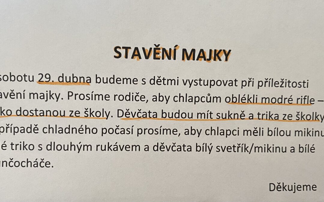 Stavění majky